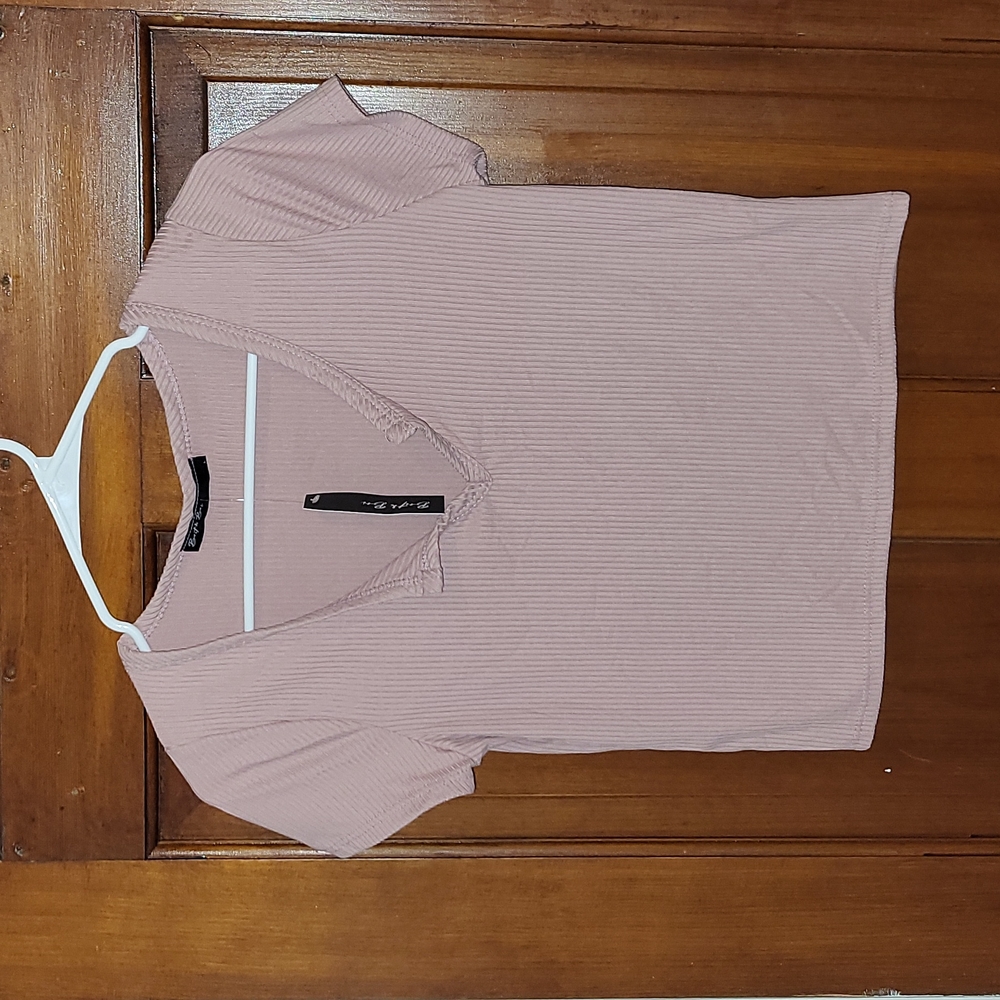 Brit & Bri Deep V Crop Top NWT